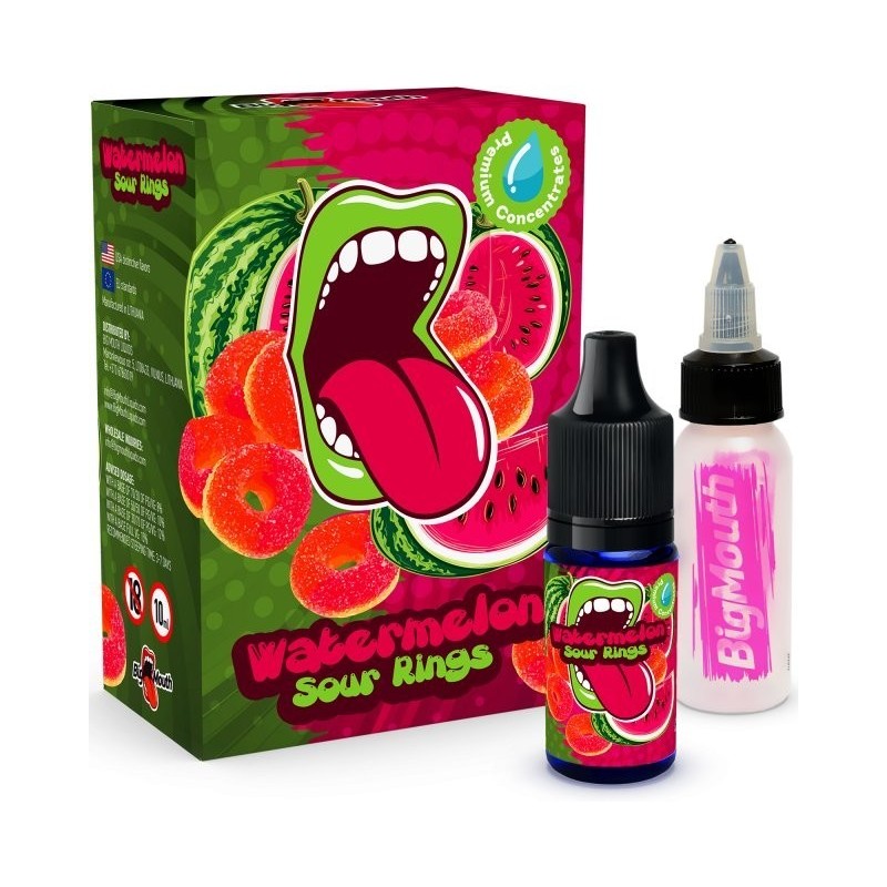 Watermelon Sour Rings - Dinnyés savanyú cukor - Big Mouth e-cigaretta aroma 10ml