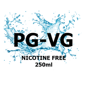 250ml 50PG-50VG nicotin mentes e-cigaretta alapfolyadék