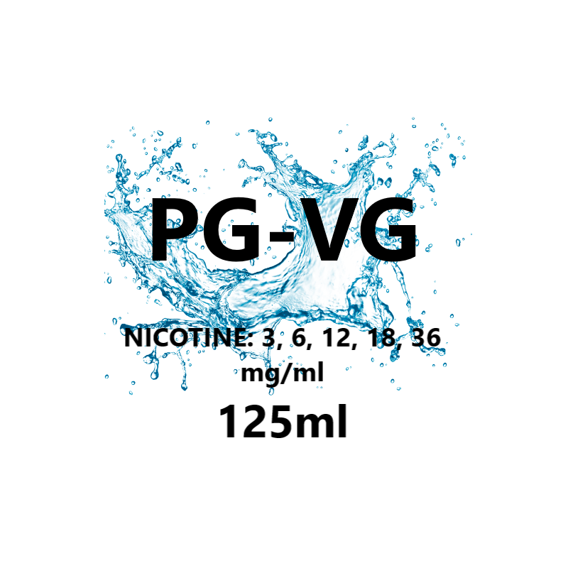 125ml 50PG-50VG nicotinos e-cigaretta alapfolyadék