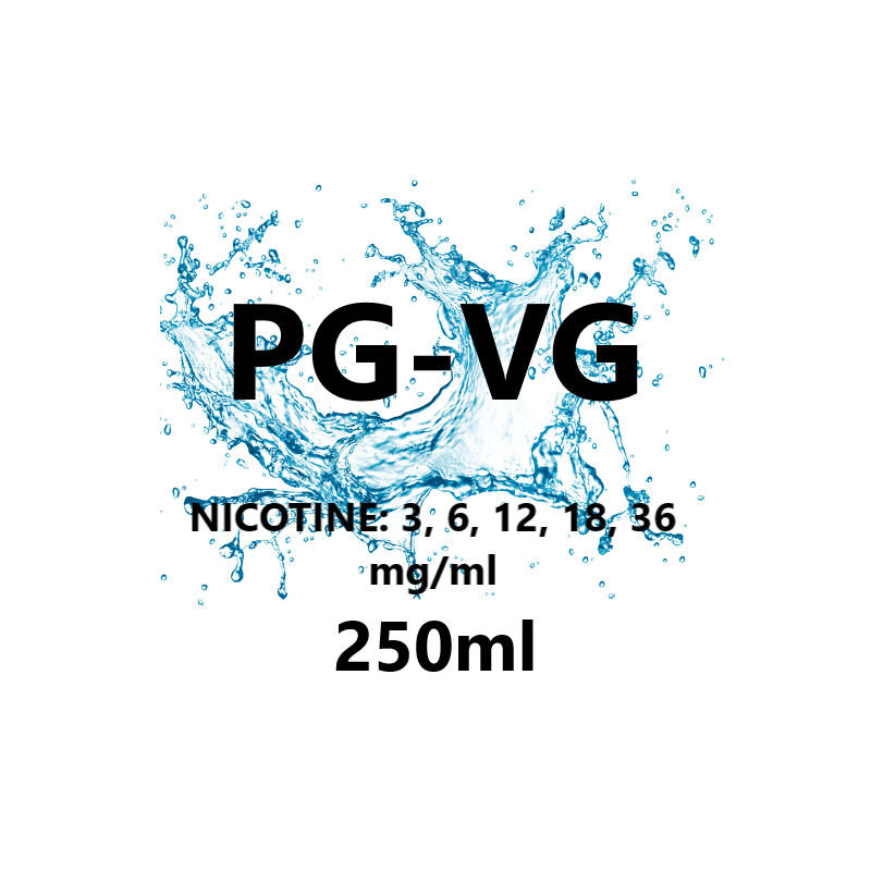 250ml 50PG-50VG nicotinos e-cigaretta alapfolyadék