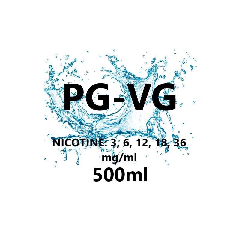 500ml 50PG-50VG nicotinos e-cigaretta alapfolyadék