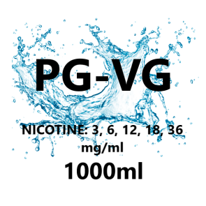 1000ml 50PG-50VG nicotinos e-cigaretta alapfolyadék