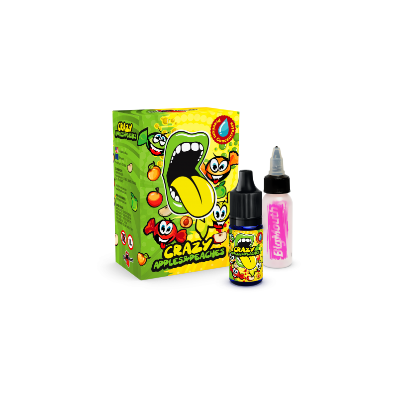 Crazy Apples and Peaches - Alma-Barack mix - Big Mouth e-cigaretta aroma 10ml