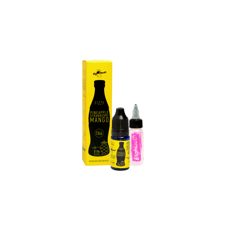 FIZZY Pineapple, Strawberry, Mango - Ananász, Eper, Mangó mix - Big Mouth e-cigaretta aroma 10ml