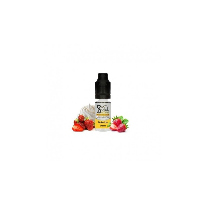 Fraise à la crème - Eper krém Solub e-cigaretta aroma 10ml