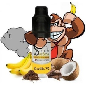 Gorilla V2 - Banános, Kókuszos dohány Solub e-cigaretta aroma 10ml