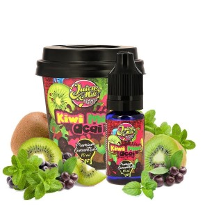 JUICY MILL Kiwi Mint Acai - Kiwi, manta, acai gyümölcs - Coffee Mill e-cigaretta aroma 10ml