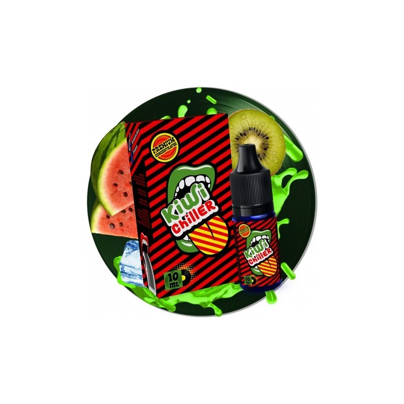 KIWI CHILLER - Kiwi, DInnye és mentol mix - Big Mouth e-cigaretta aroma 10ml