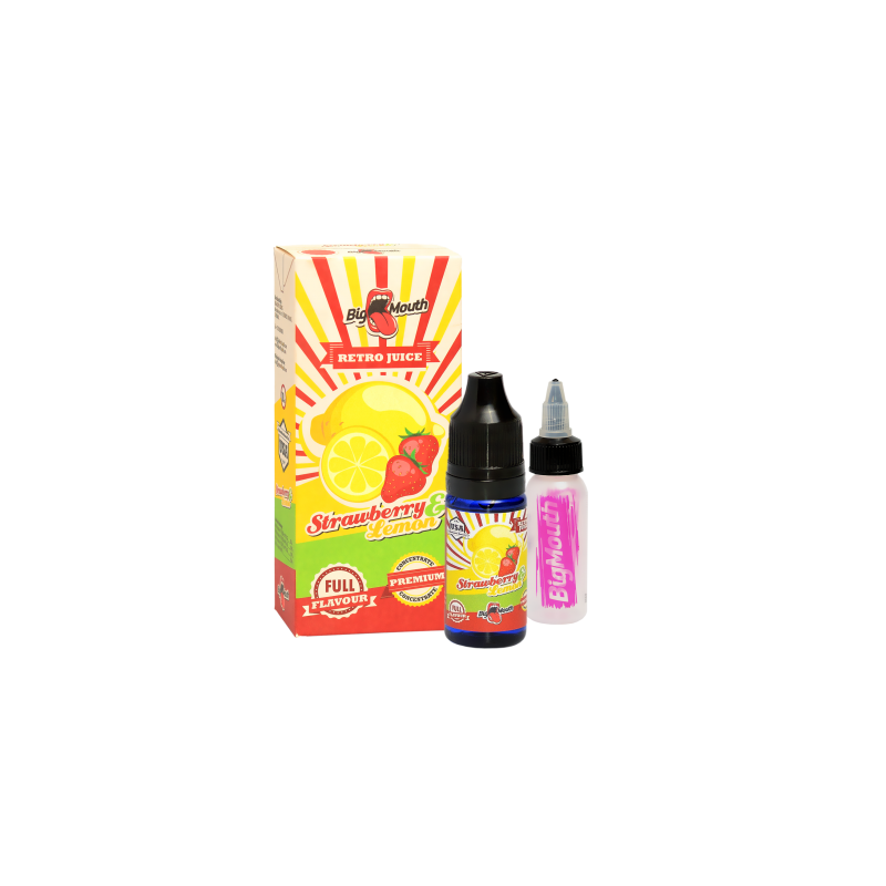 RETRO JUICE STRAWBERRY &LEMON - Eper, Citrom mix-Big Mouth aroma 10ml