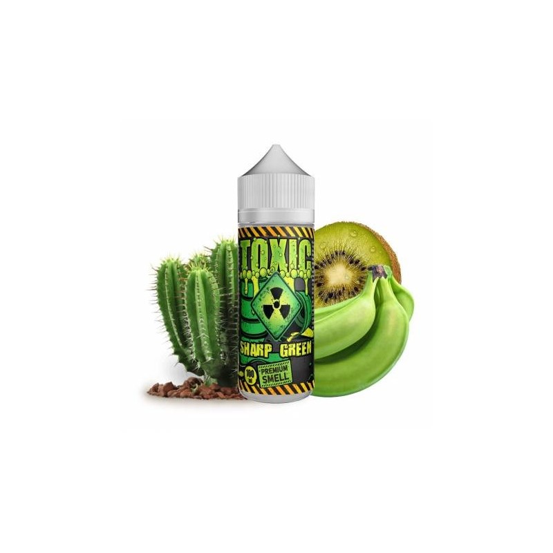 Sharp Green - Kaktusz, kiwi és banán mix - Toxic Shake and Vape e-cigaretta aroma 15ml