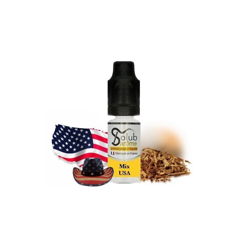 Tabac mix USA - Amerikai dohány Solub e-cigaretta aroma 10ml