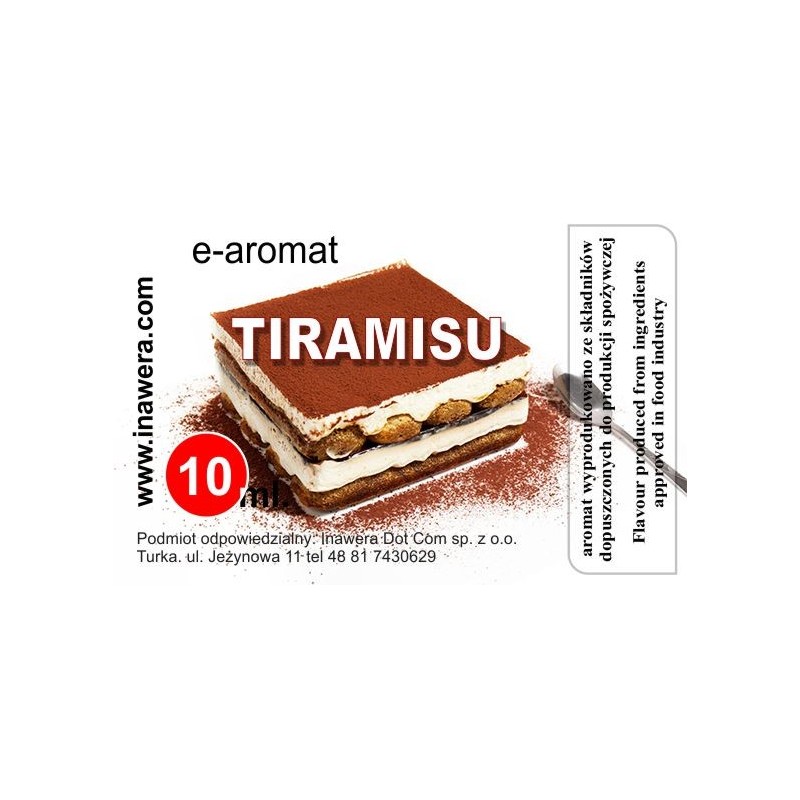 Tiramisu - Tiramisu Inawera e-cigaretta aroma 10ml